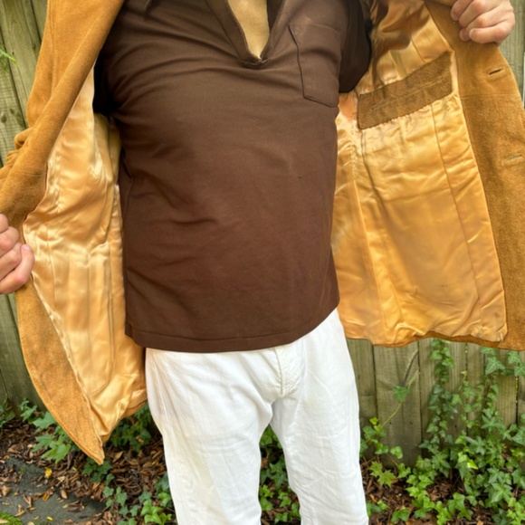 Vintage All-Suede Ranch Blazer—Men's M—Hollywood Hippie Chic—Handmade in Mexico? - Picture 5 of 13